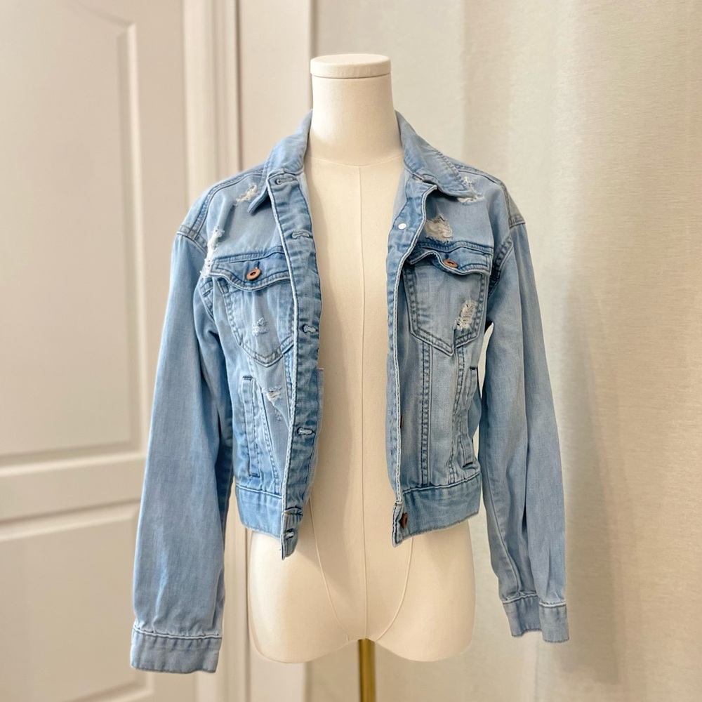 Crop Denim Jacket Forever 21
